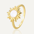 925 Sterling Silber Fashion Hochzeits-Sonnen-Eleganter Ring für Frauen Fingerringe Damen Verlobungsparty Schmuckzubehör Geschenk