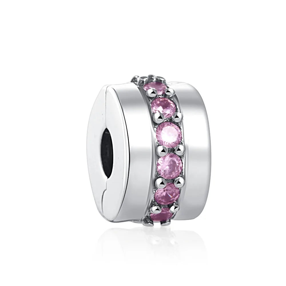 Heiß begehrtes 925er Silber Rosa Serie Blume Hundepfote herzförmiger Anhänger, passend für originale Armband DIY Accessoires, exquisiter Schmuck