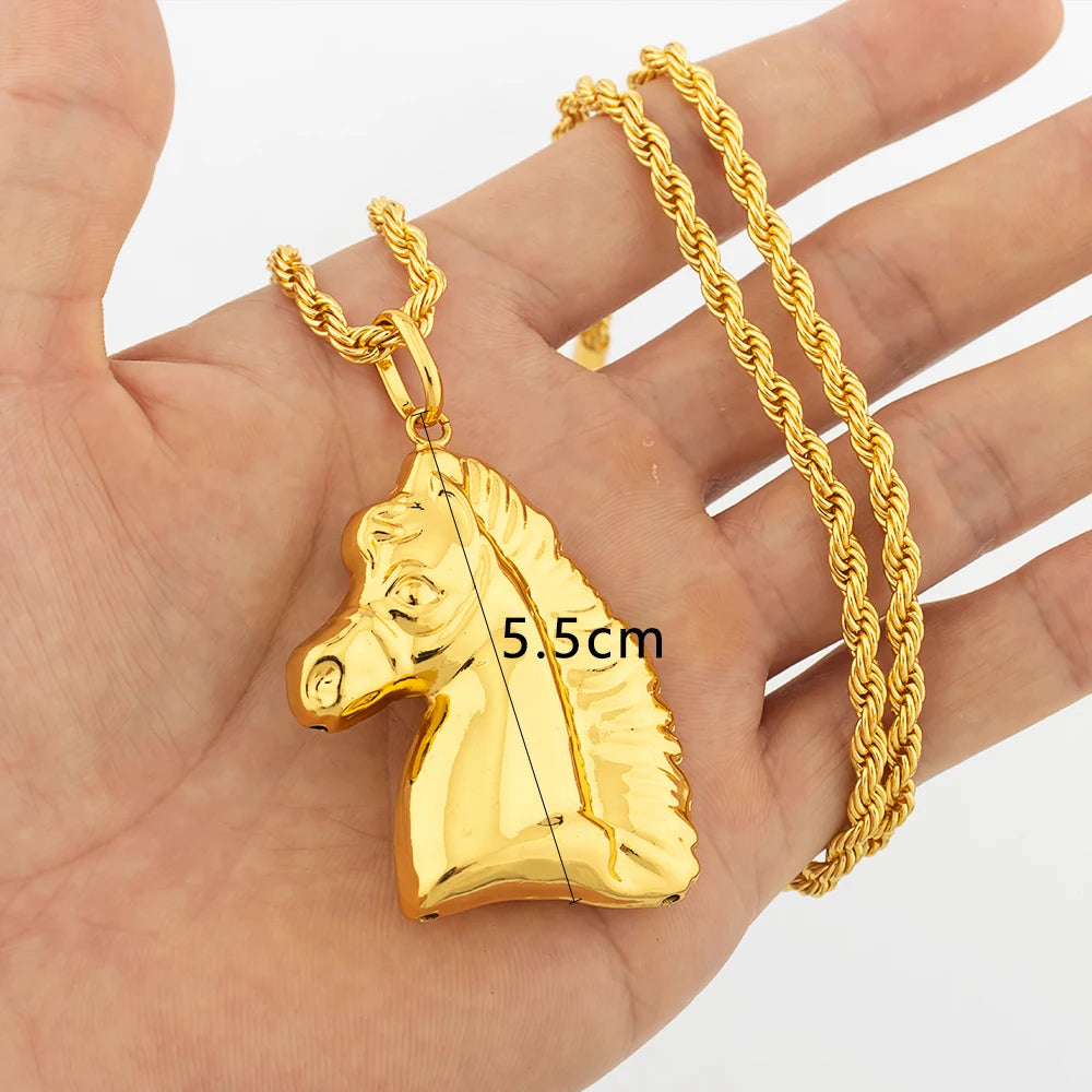 Colgante color oro Dubái, estilo hip hop, personalidad para hombres y mujeres, joyería minimalista, joyería para fiestas, regalos de cumpleaños.