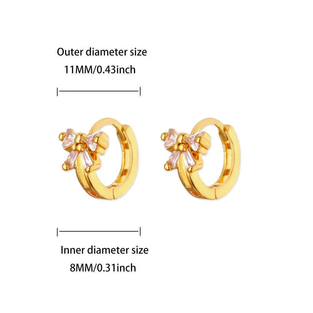 Luxuriöse Zirkon-Creolen für Damen, goldfarben, Edelstahl, Schmetterling, Herz, Schlange, Ohrringe, modischer Party-Hochzeitsschmuck, Geschenk