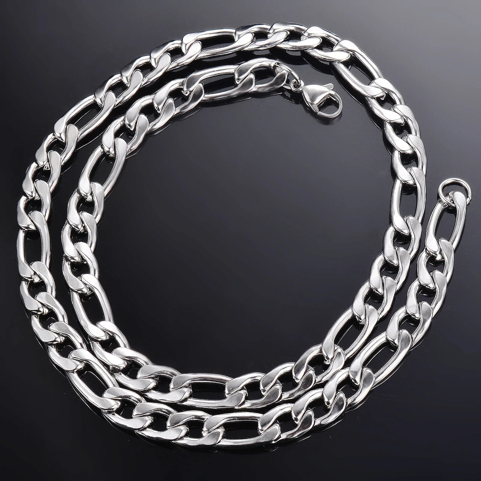 Collar de plata de ley 925 al por mayor, 2-12 mm de ancho, 40-75 cm de largo, cadena con cierre de langosta, joyas de compromiso para hombres y mujeres