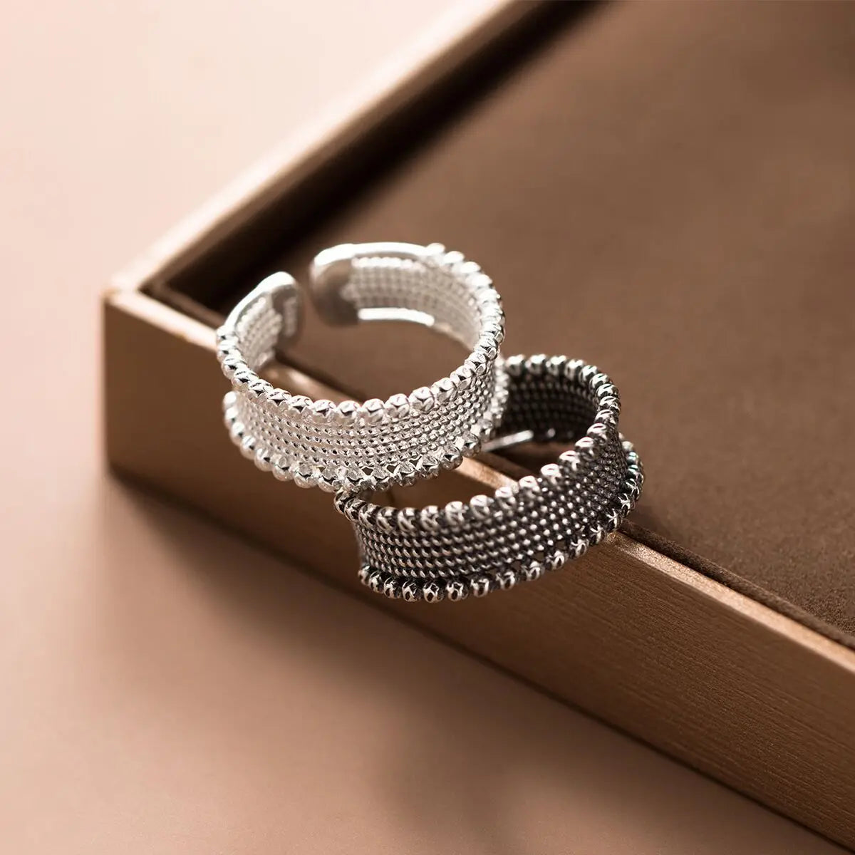 925 Sterling Silber Persönlichkeits-Perlenringe für Damen Verlobung Hochzeit Luxus-Schmuck