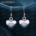 ALIZERO 18K Gold Herz Ohrringe für Damen Hochzeitsgeschenke Fashion Schmuck Großhandel 925 Sterling Silber Tropfenohrringe