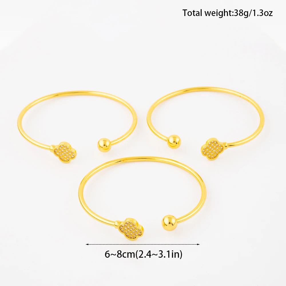 Neues Design Klassischer Luxus Edelstahl glänzend Zirkon Kleeblatt Armbänder Elegantes Temperament für Damen Alltagsschmuck Geschenke