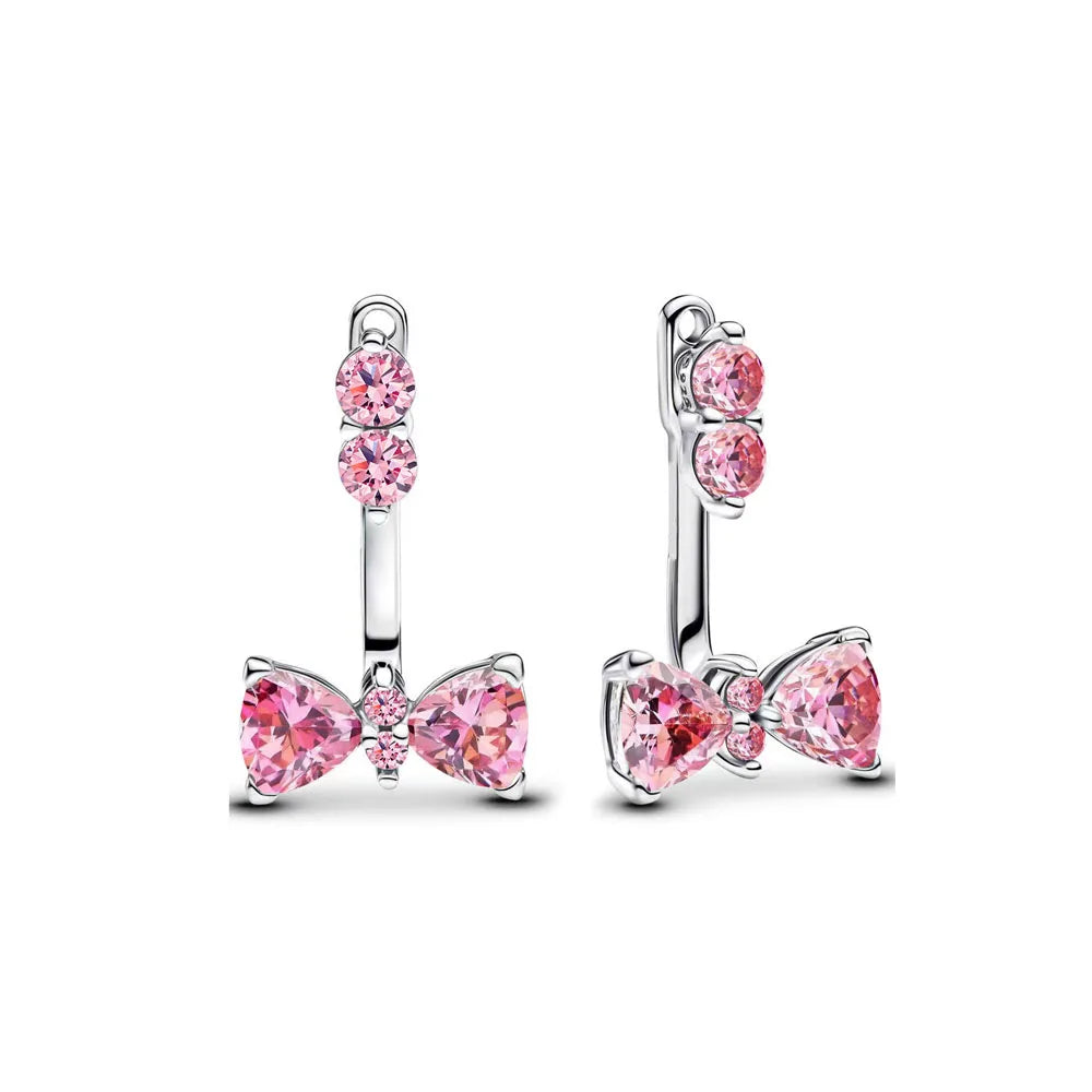 Neue S925 Silber Herz-Stein-Ohrstecker geeignet für Valentinstag, Muttertag, Jubiläumsgeschenk DIY Charm-Schmuck