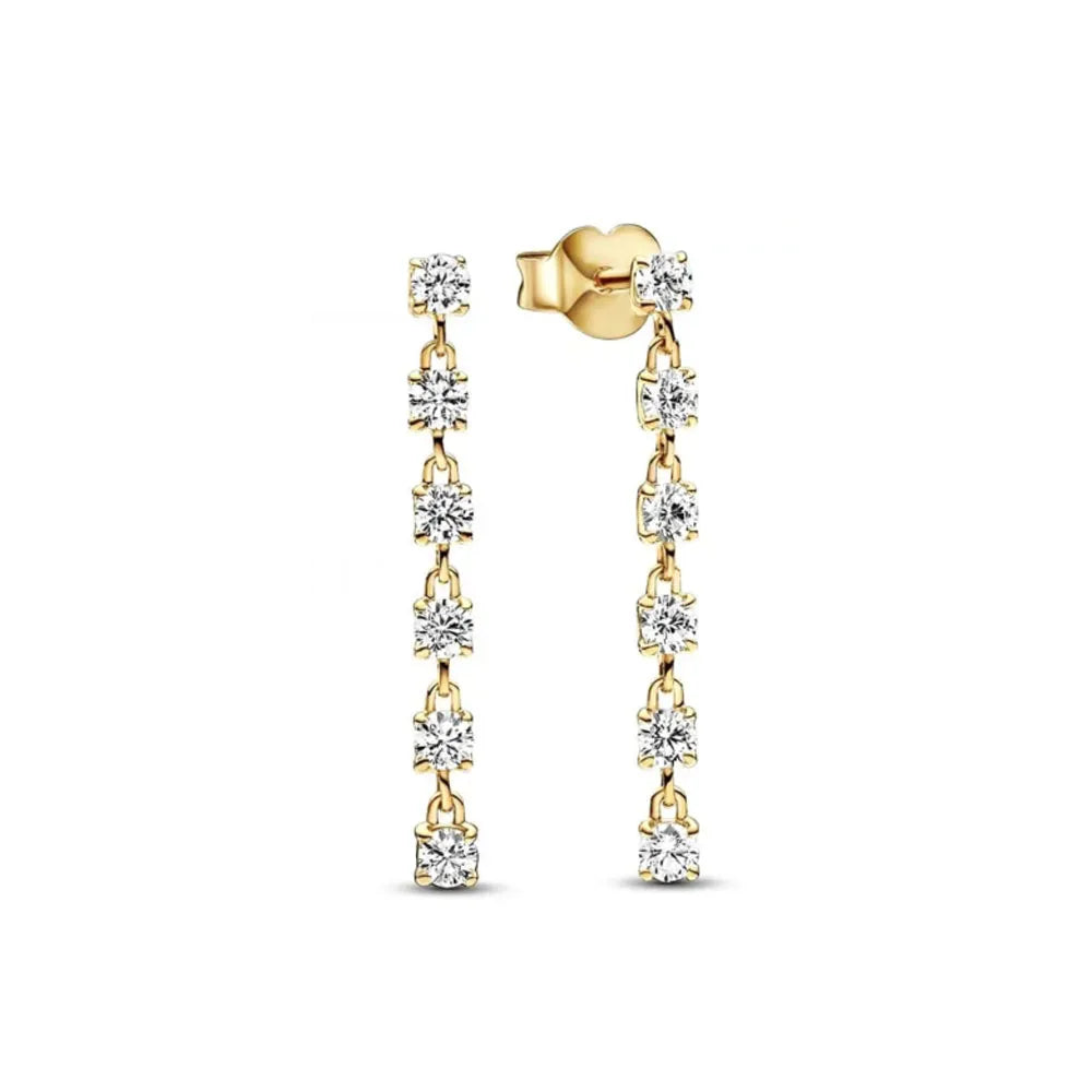Pendientes de tuerca europeos con cruz de girasol, color dorado, para mujer, festival, exquisitos abalorios, regalos de joyería, plata 925