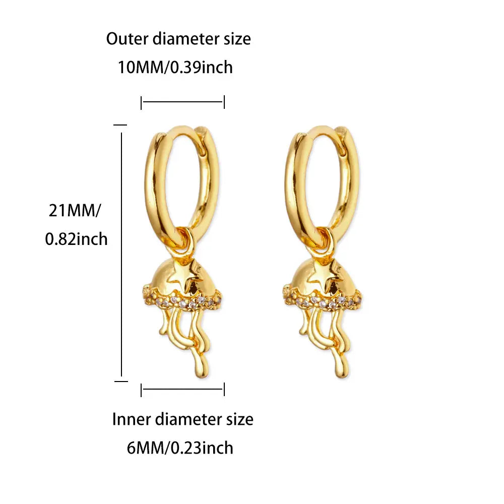 Luxuriöse Zirkon-Creolen für Damen, goldfarben, Edelstahl, Schmetterling, Herz, Schlange, Ohrringe, modischer Party-Hochzeitsschmuck, Geschenk