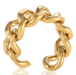 Wasserdichter, hohler Edelstahl-Fingerring der Spitzenklasse, trendig für Frauen, personalisierter Schmuck Großhandel