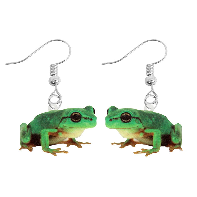 Ohrring Für Frauen Acryl Lustige Benutzerdefinierte Süße Mädchen Geschenk Ohrhänger Kinder Tier Kaninchen Papagei Vogel Frosch Schmetterling