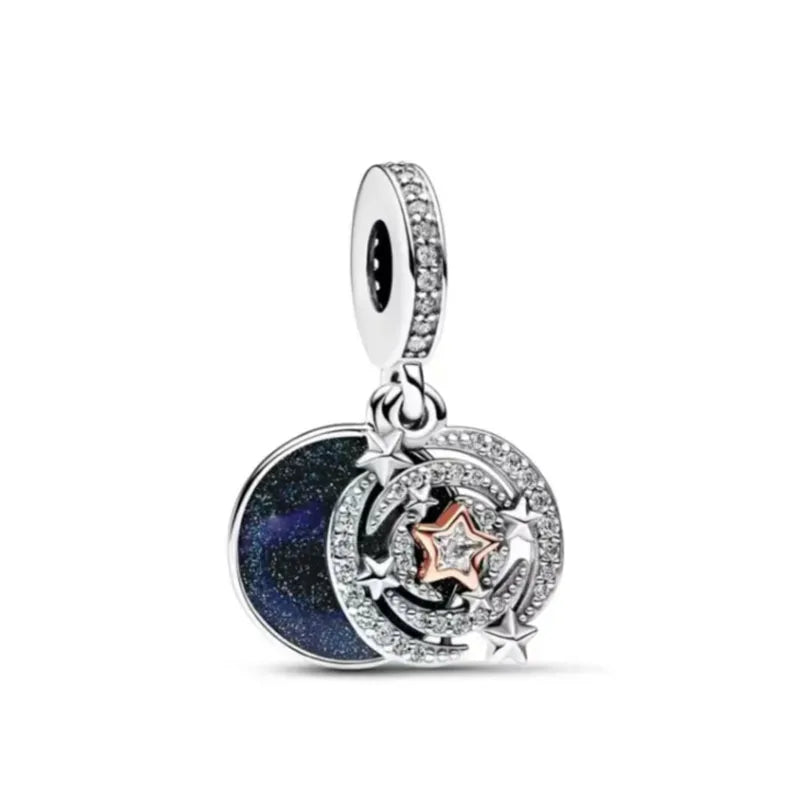 Heiß verkaufter Weihnachts-Weihnachtsmann 925er Silber Charm Bead passend für europäische Armband-Armreifen Damenhalskette Schmuck