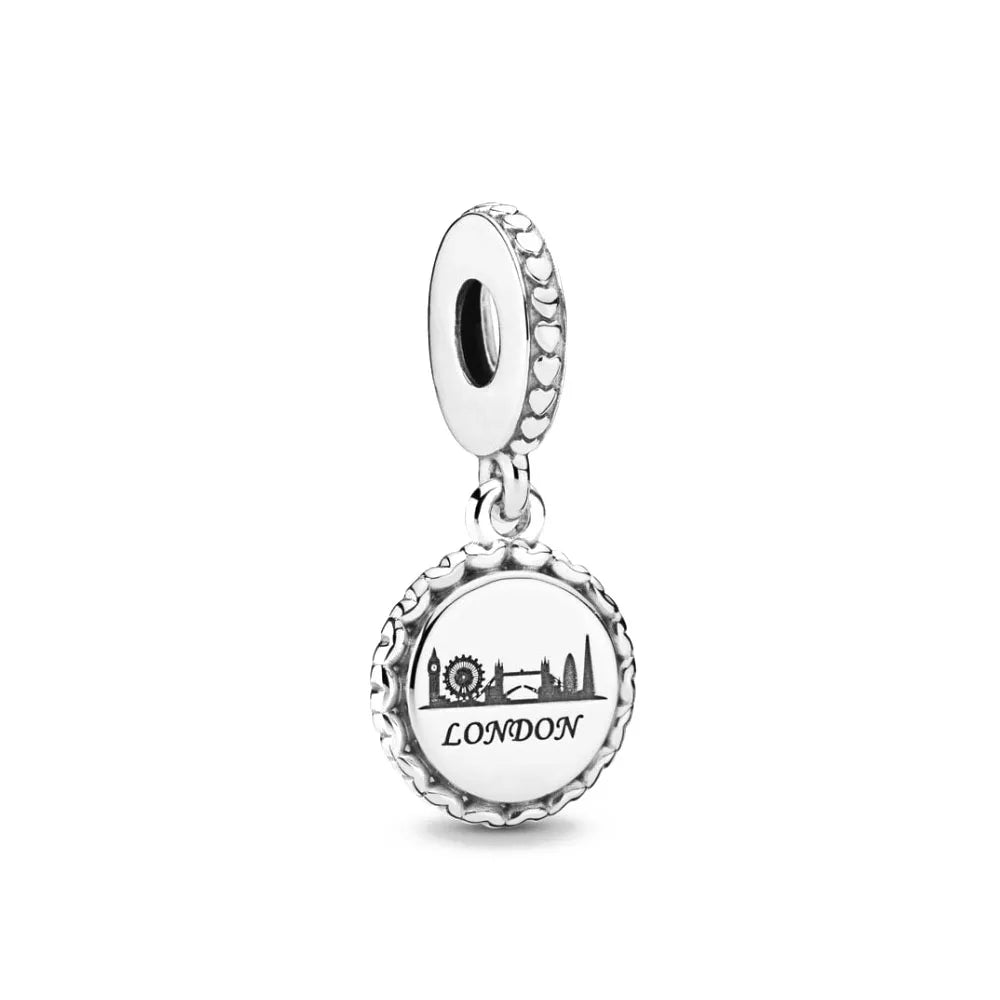 Heiß verkaufter Weihnachts-Weihnachtsmann 925er Silber Charm Bead passend für europäische Armband-Armreifen Damenhalskette Schmuck