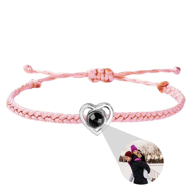Individuelle Armbänder mit Bild im Inneren, personalisierte Projektionsarmbänder mit Fotos, Armband als persönliches Foto-Erinnerungsgeschenk