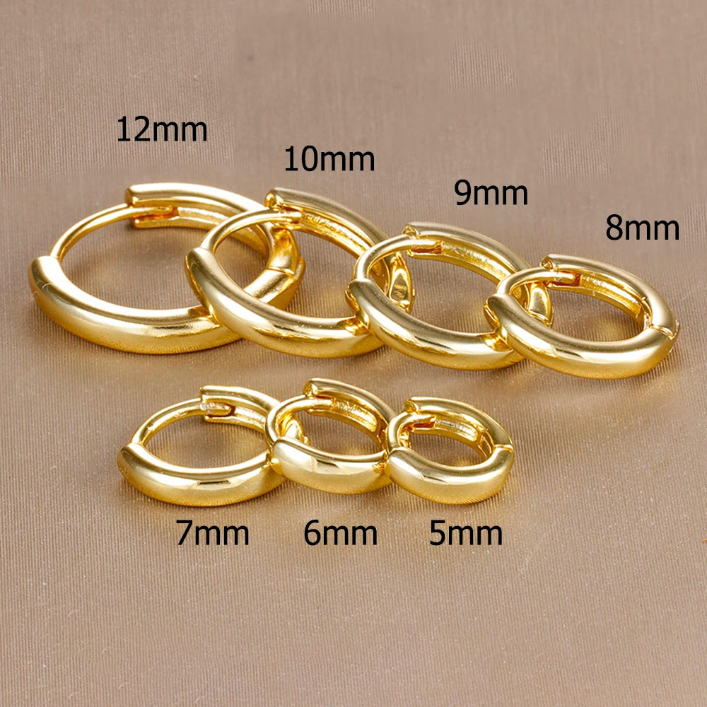 2 Stück Edelstahl Minimal Kristall Zirkonia Creolen Gold Silber Farbe Kleine Huggie Knorpel Ohrring Piercing Schmuck