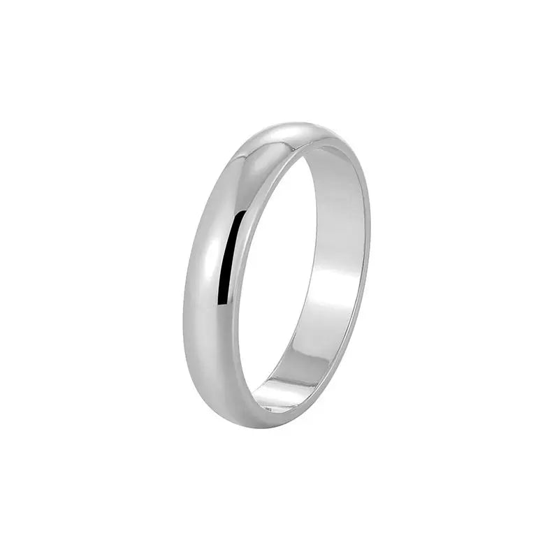 Ring aus 925er Sterlingsilber, goldfarben, modisch, klassisch, schlicht, für Damen, als Paar-, Ehering, Verlobungsring, Party-Schmuckgeschenk
