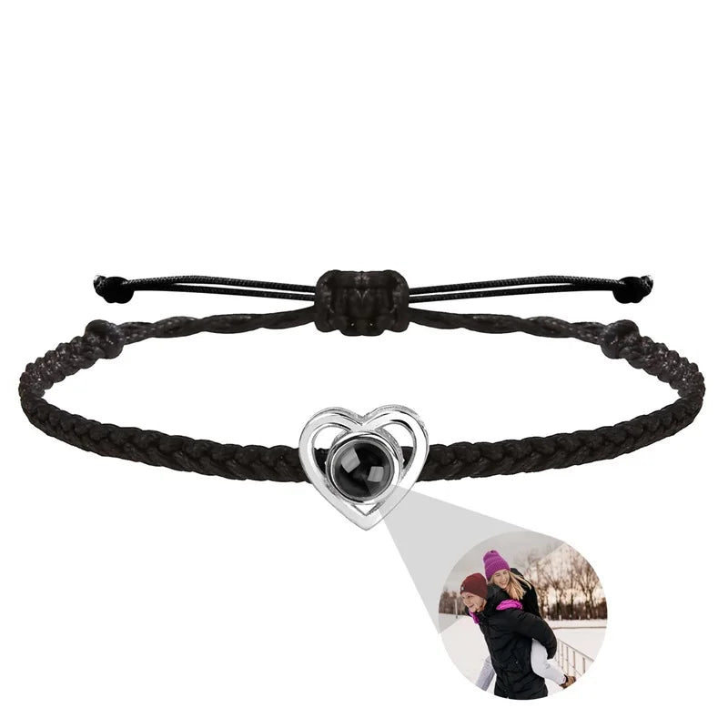 Individuelle Armbänder mit Bild im Inneren, personalisierte Projektionsarmbänder mit Fotos, Armband als persönliches Foto-Erinnerungsgeschenk