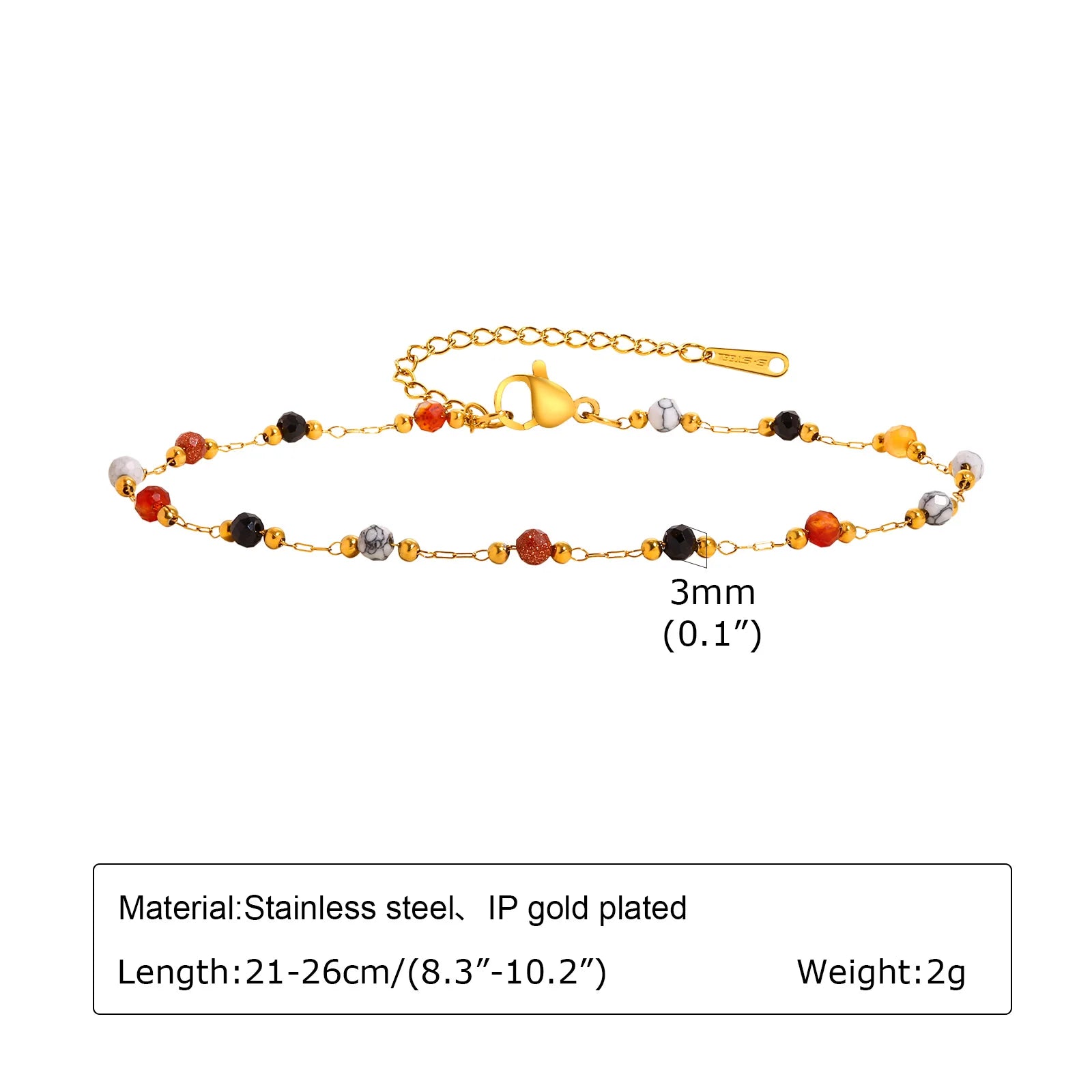 Edelstahl Glücksbringer Böses Auge Fußkettchen Armband für Frauen, blaues Auge Perlenkette Fußkettchen Sommer Strand Glücksbringer Amulett Geschenk