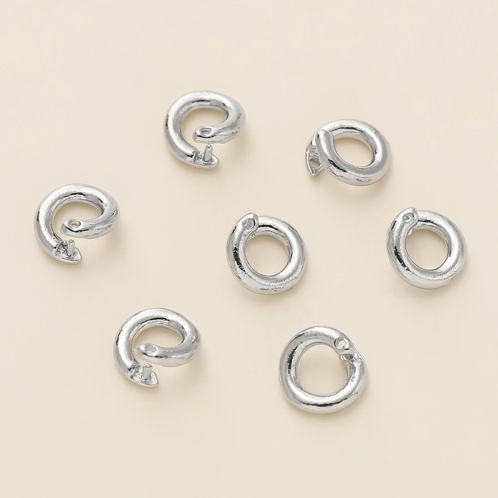 10 Stück/Packung 14/18K vergoldete offene Biegeringe Spaltringe Verbinder für Halsketten Armbänder Schmuckherstellungszubehör