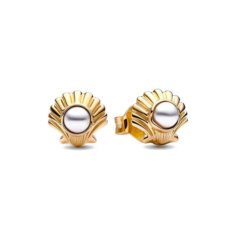 Pendientes de tuerca europeos con cruz de girasol, color dorado, para mujer, festival, exquisitos abalorios, regalos de joyería, plata 925