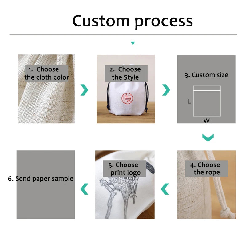 Custom Link Jewelry Drawstring Bags Personalized Logo Printed Pouches Velvet Jewellery Packaging Sack Wedding Favor Bags