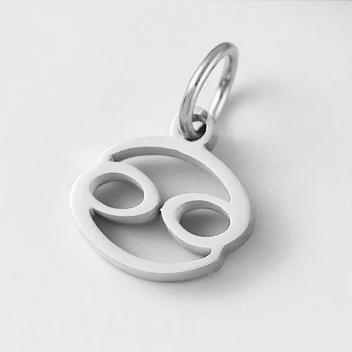10PCS Stainless Steel Star Zodiac Sign 12 Constellation Pendant Accessories for Necklace Women Man Jewelry Gifts Wholesale