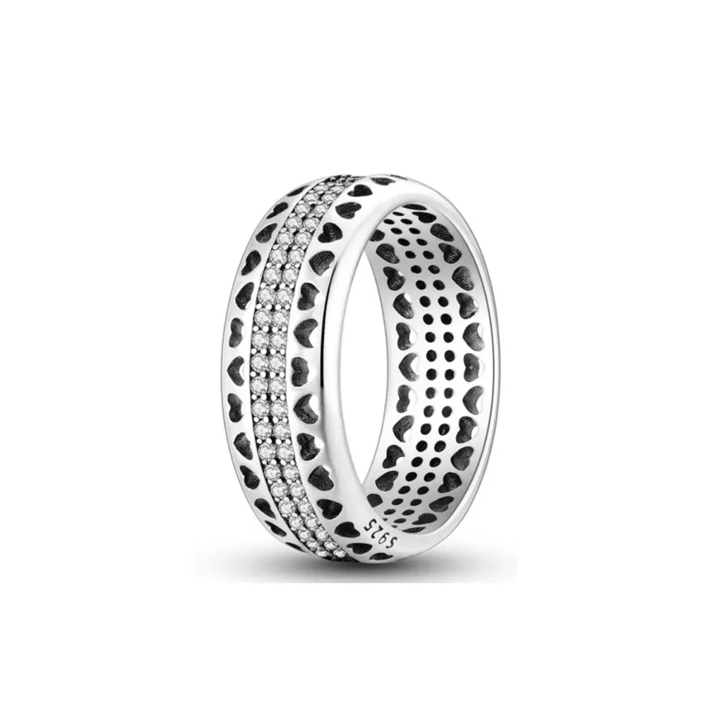 925 Silberring, neu, heiß begehrt, goldfarbene Ringe, für jeden Anlass geeignet, Armband und Halskette passend, DIY Geburtstagsgeschenk