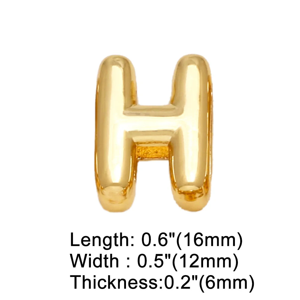 FLOLA DIY 26 Buchstaben Personalisierte Namensarmbänder für Damen Gold Silber Farbe Breites Band Initial Armbänder Handgemachter Schmuck brtd91