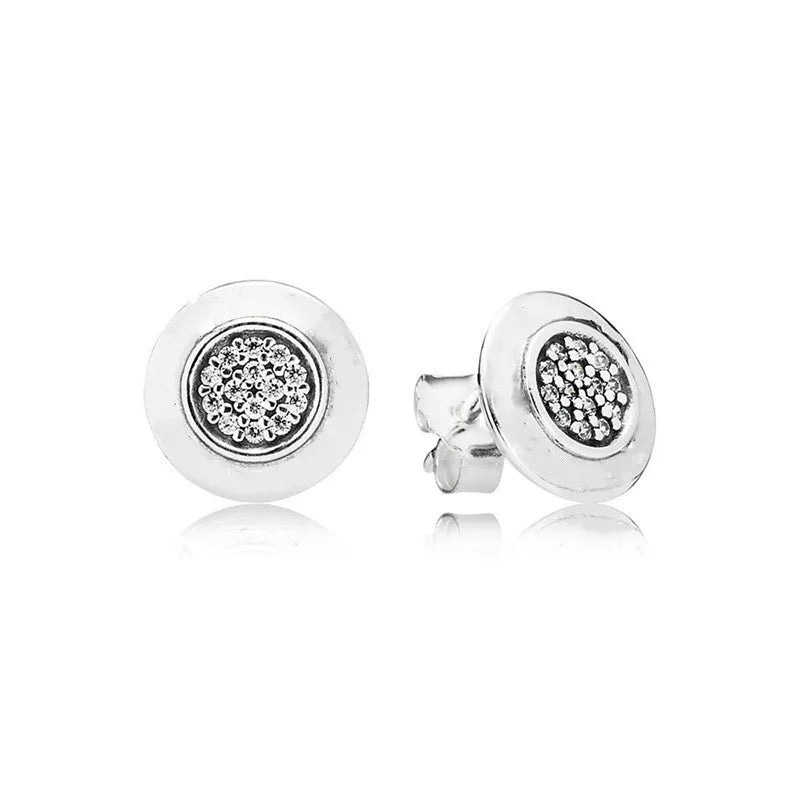 Weihnachtsgeschenk Bestseller 925er Silber blauer Stein Blumen Ohrstecker passend für Damen Festival Exquisiter Charm Schmuck Geschenke