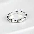 925 Sterlingsilber Fisch Verstellbare Ringe für Damen Verlobungsschmuck Großhandel