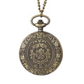 Retro nostalgic classical carved flip cover women men pocket watches necklaces hanging watches quartz suitable for giving gifts