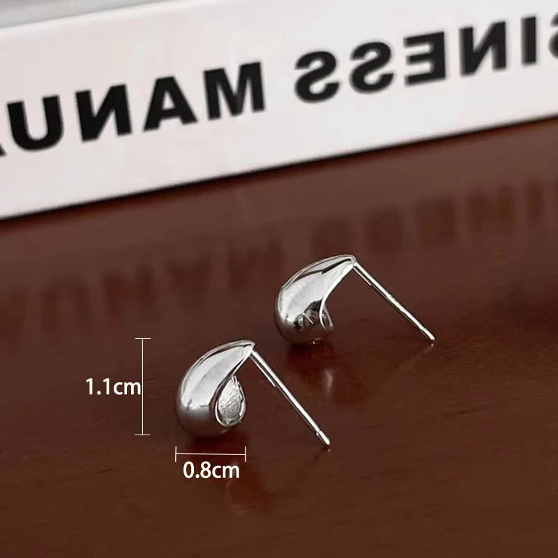 Ventfille 925 Sterling Silber Wassertropfen Ohrring für Frauen Geschenk Minimalismus Vielseitig Büro Trend Schmuck Dropshipping
