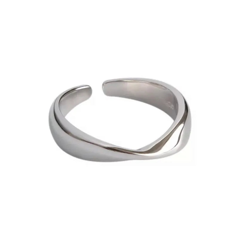 925er Silber Unregelmäßige Ringe für Frauen Hochzeit Luxusschmuck Accessoires und Echtschmuck