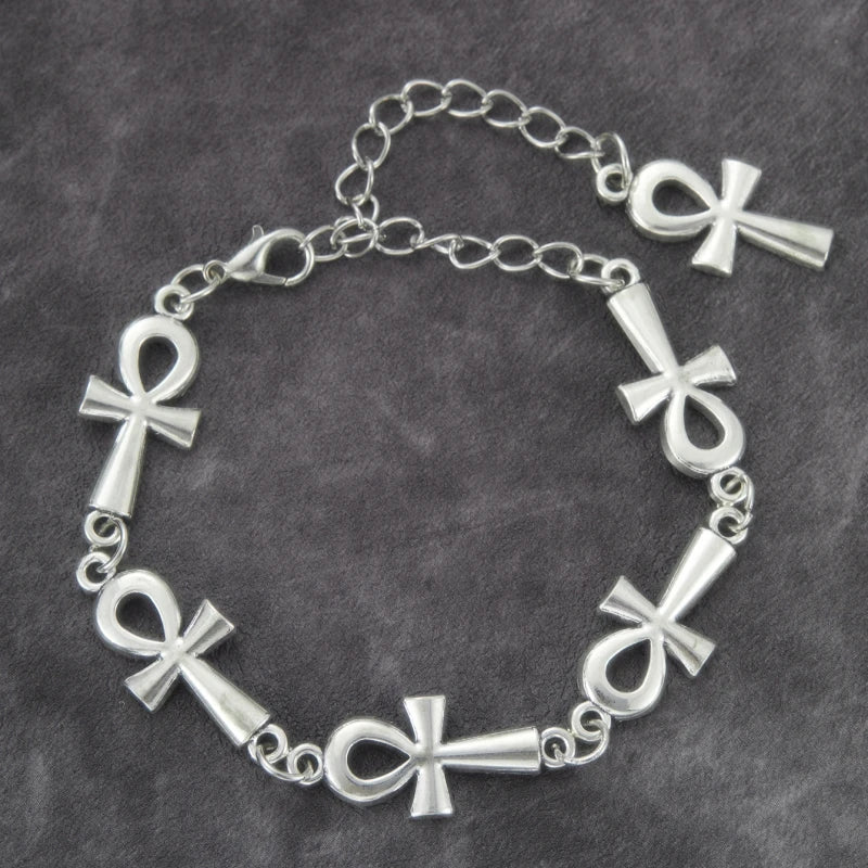 Mode Personalisiertes Gothic-Kreuz-Armband für Männer und Frauen Vintage Hip Hop Rock Party Geschenk Europäische und Amerikanische Trends