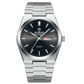BINBOND Lujoso Reloj de Moda para Hombre, Reloj de Negocios de Alta Gama, Impermeable, Luminoso, con Fecha y Semana, Reloj de Cuarzo de Acero Inoxidable para Hombre