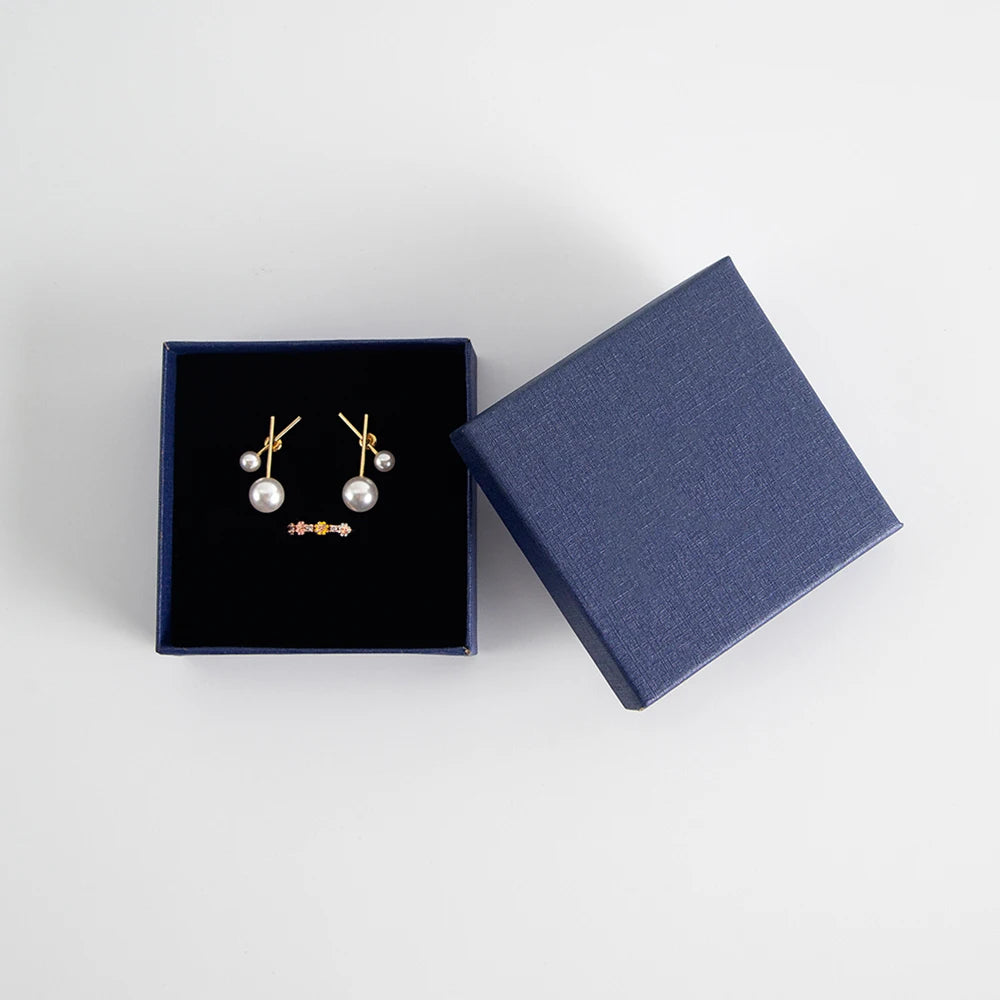 24 personalisierte Schmuckschachteln aus Papier mit Logo, Gastgeschenke für Hochzeiten, Ring-, Ohrring-, Halsketten-, Anhänger-, Armband-, Stecker-, Beutel- und Aufbewahrungsverpackungen