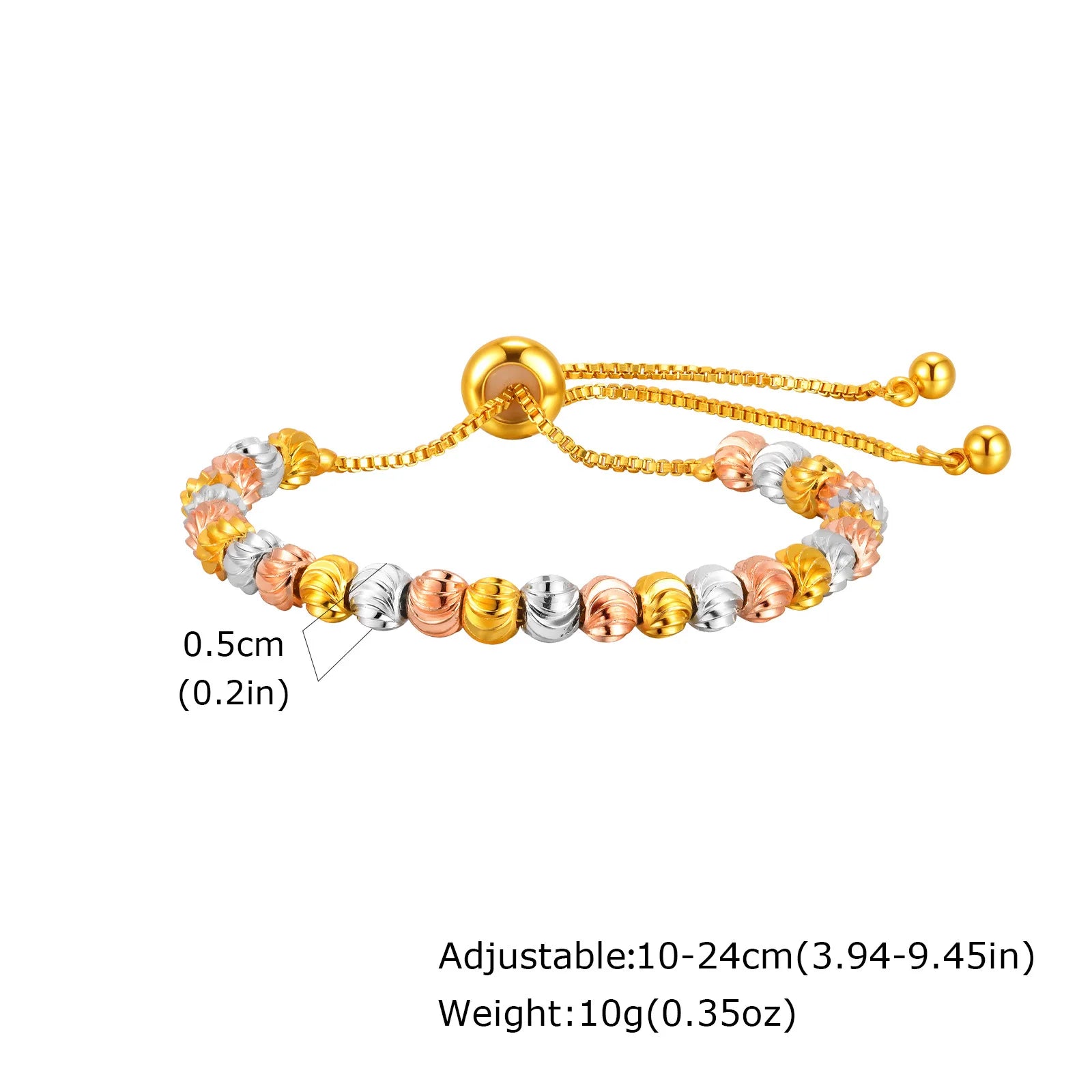 Zweifarbige Kettenarmband für Damen, klobiges Glied aus Metallmix, wasserdichter Schmuck aus Edelstahl, stylisches verstellbares Armband