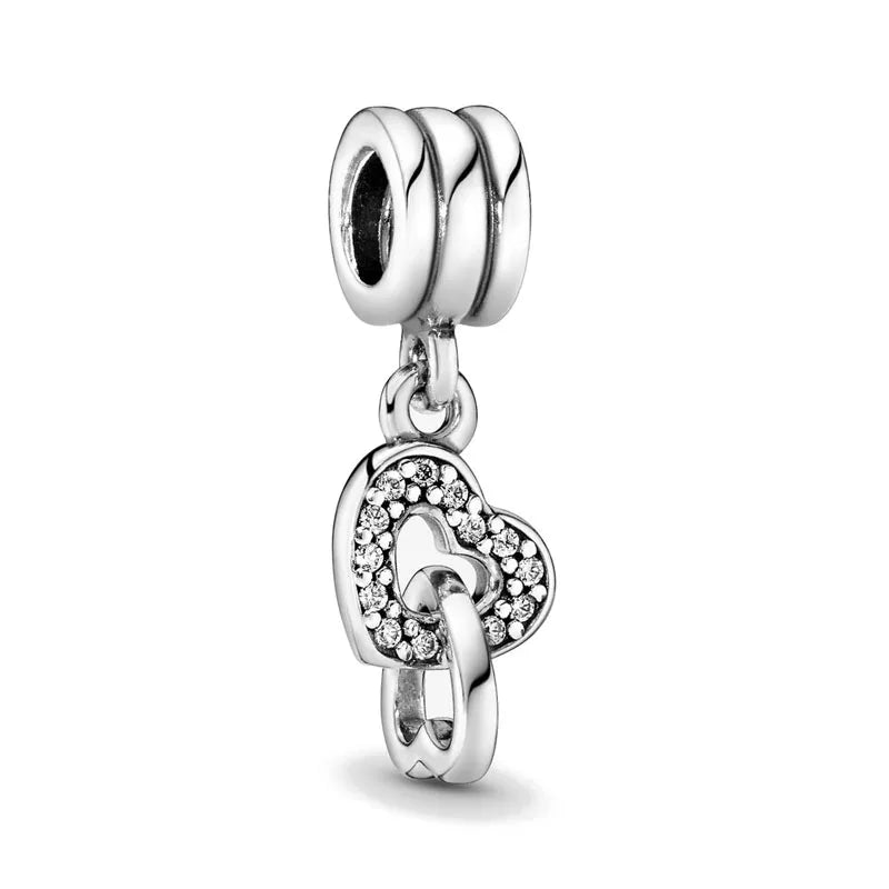 2026 Neue S925 Silber Roboter Kreuz Digital Anhänger, Geeignet für Original Armbänder, DIY Zubehör, Damen Charms Schmuck Geschenke