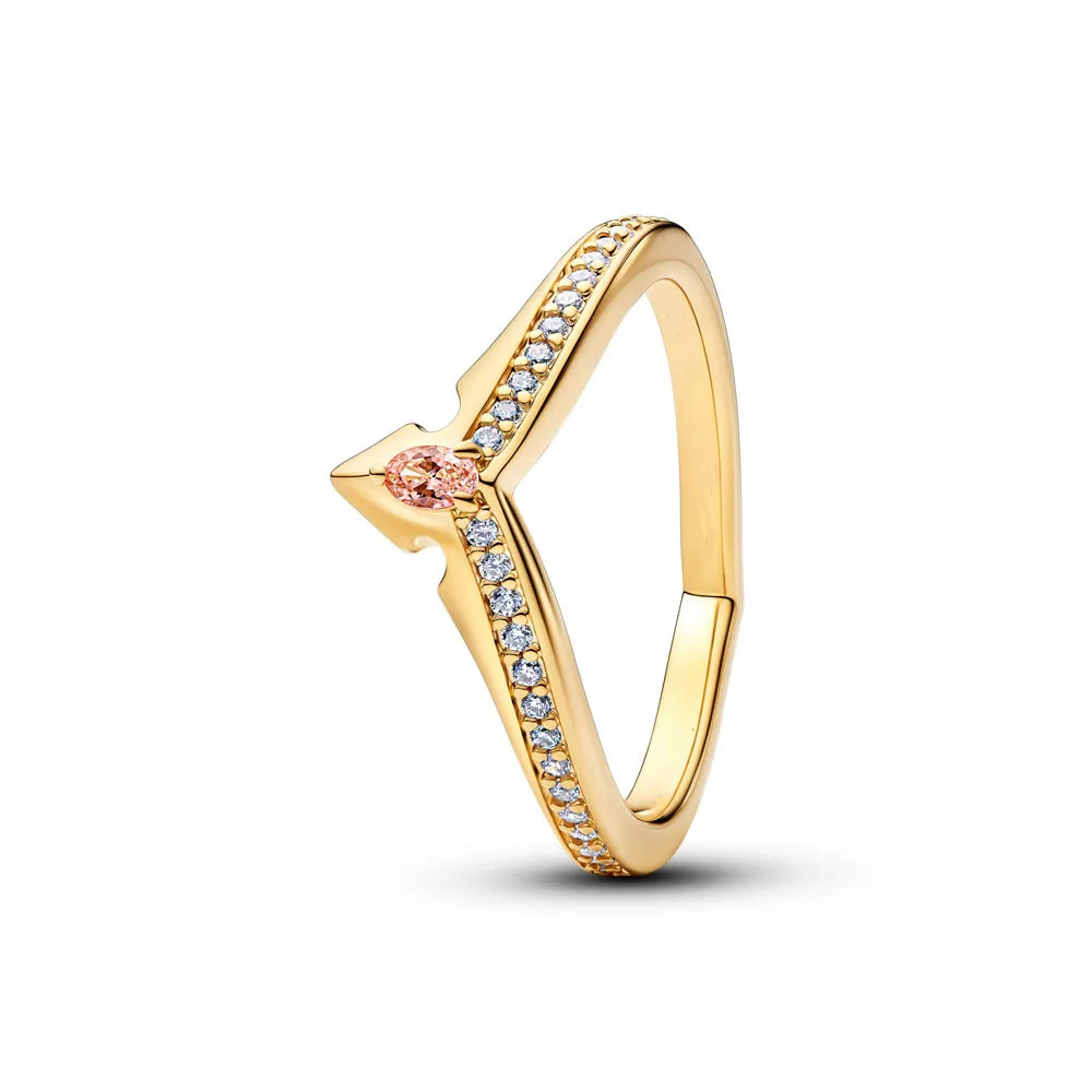 2026 Heiß verkaufter Ring aus 925er Sterlingsilber mit Herz-, Schmetterlings- und Blumenmotiv, exquisites und charmantes Schmuckgeschenk für europäische Frauen
