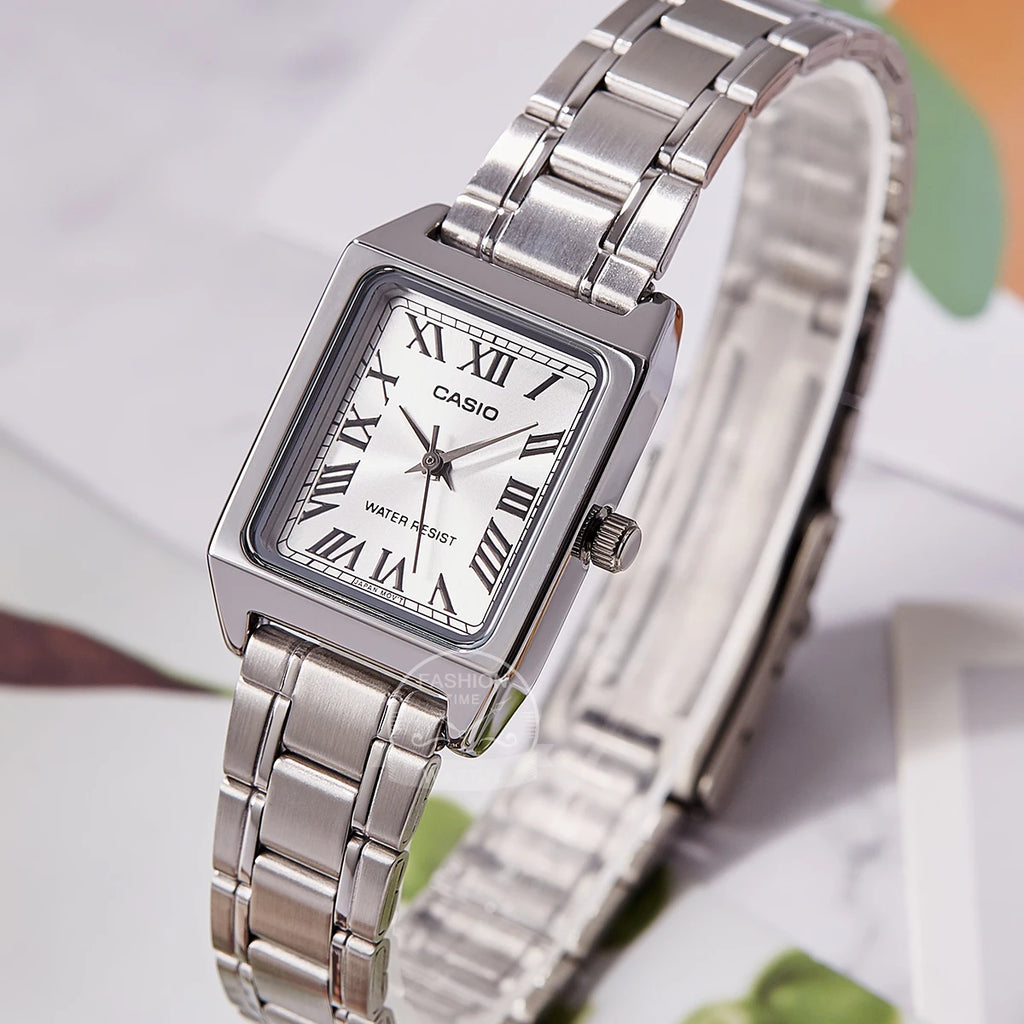 Casio watch for women top brand luxury set 30m Waterproof Quartz ladies watch Tonneau shape Stainless Ste reloj mujer LTP-V007D-