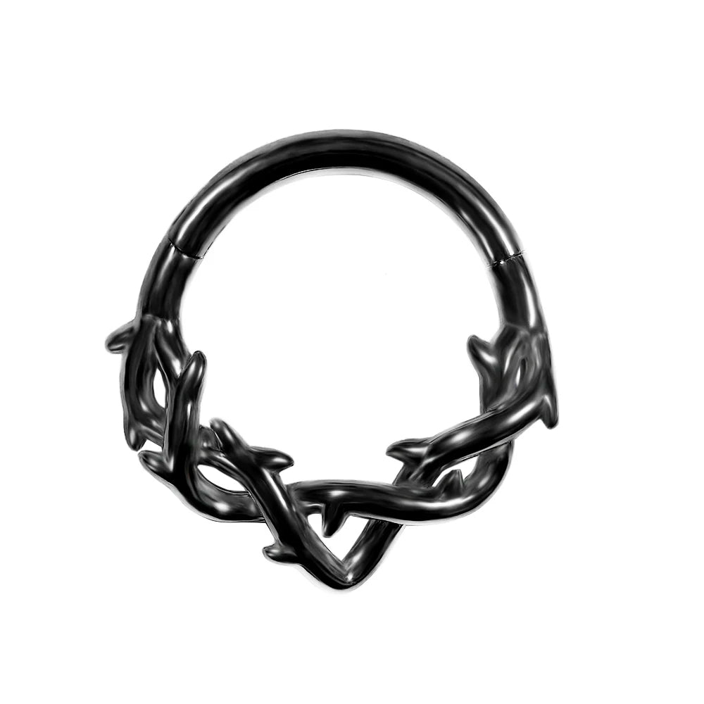 16G Septum Nasenpiercing Scharnier Clicker 316L Edelstahl Daith Clicker Helix Knorpelohrring Kette Körperschmuck