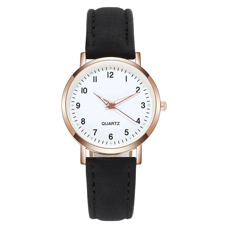 Modeuhr Für Frauen Leder Quarzuhren Damen Luxus Hintergrundbeleuchtung Armbanduhr Uhr relogio feminino