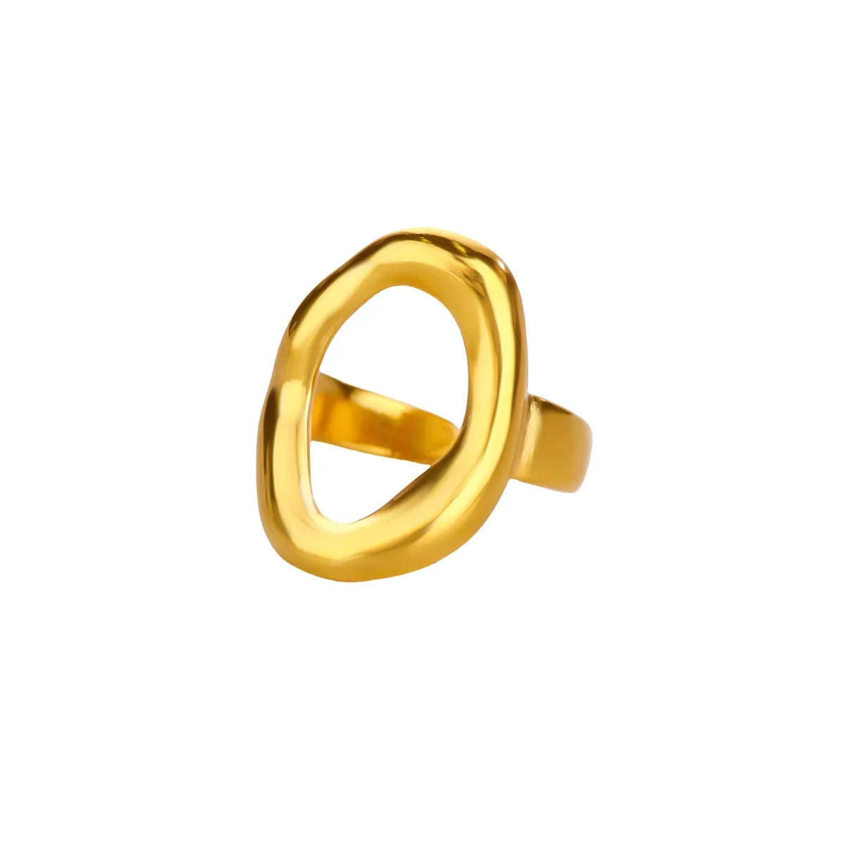 Anillos de Acero Inoxidable con Flores Múltiples Apiladas en Color Dorado Elegante para Mujer, Joyería de Anillo Nuevo de Concha para Boda, Cumpleaños, Delicado