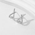 LATS Trendy Gold Color Cross Stud Earrings for Women Dainty Simple Minimalist Earring Fashion Jewelry Party Gifts Wholesale