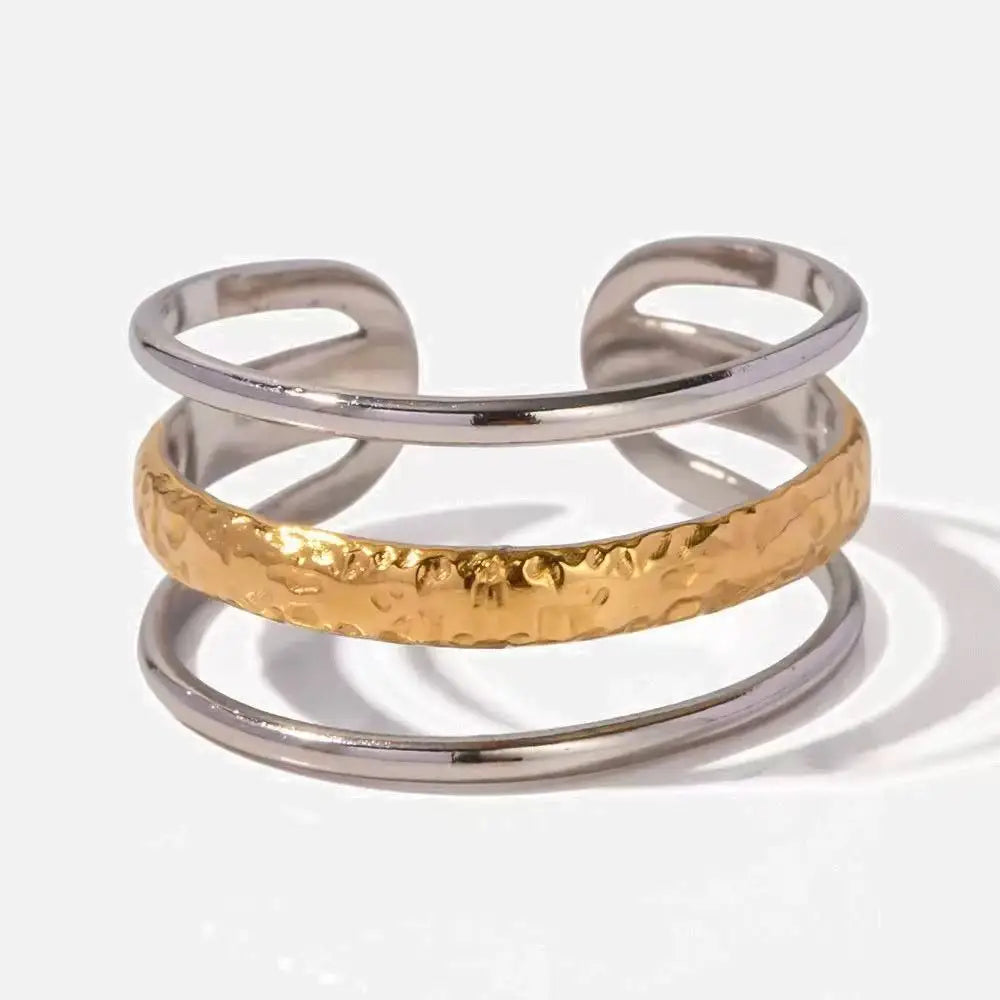 Wasserdichter, hohler Edelstahl-Fingerring der Spitzenklasse, trendig für Frauen, personalisierter Schmuck Großhandel