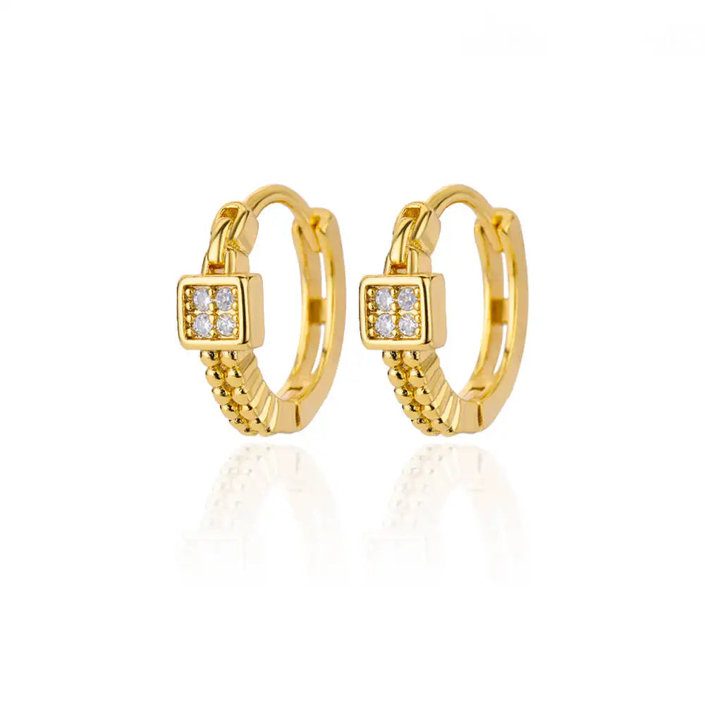 Pendientes de Perlas Irregulares para Mujer de Acero Inoxidable con Perla Redonda y Clip Circular para la Oreja, Regalo de Joyería para Mujer, Accesorios.