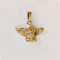 Colgante de ángel de acero inoxidable de primera calidad, sin deslustre, charm de collar de moda para mujeres y hombres