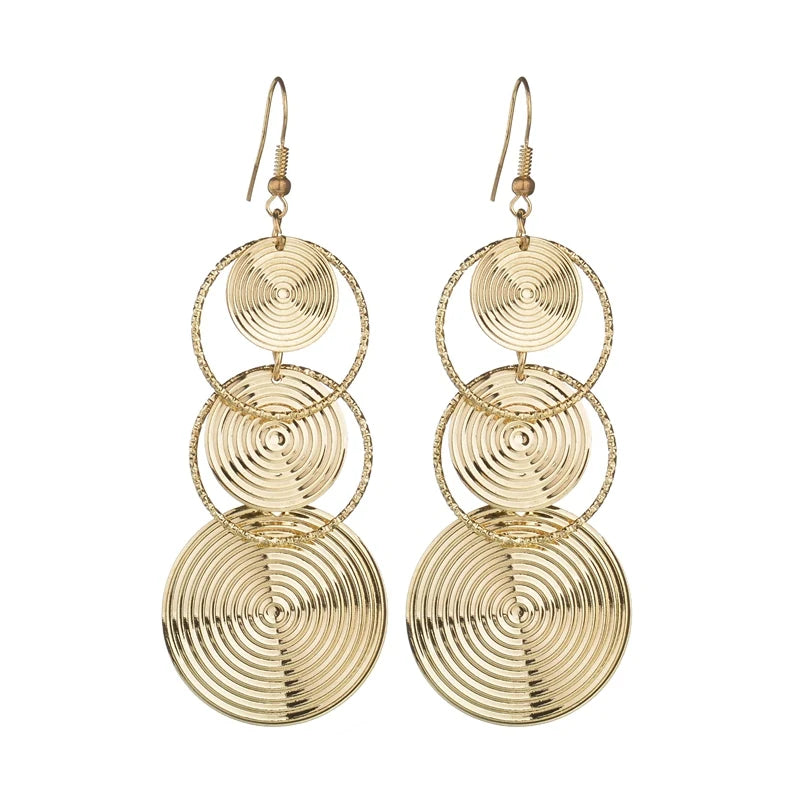 Floating Earrings Valentine's Day Love Pendant Earrings Elegant Long Women's Floating Hook Earrings Exaggerated Metal Pendant