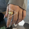 Neuer unregelmäßiger Perlenring, zweiteiliges Set für Damen, modisches personalisiertes tägliches Accessoire, Party-Schmuck, Geburtstagsgeschenke