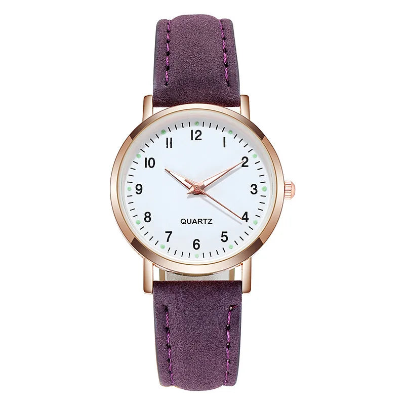 Modeuhr Für Frauen Leder Quarzuhren Damen Luxus Hintergrundbeleuchtung Armbanduhr Uhr relogio feminino