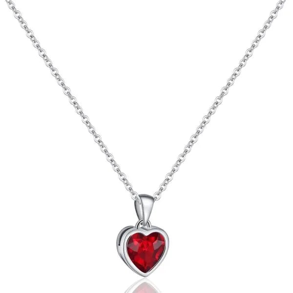 Collares con colgantes de cadena de plata de ley 925 con corazón rojo, verde y azul con circonita, accesorios de joyería de lujo para mujer, plata 925