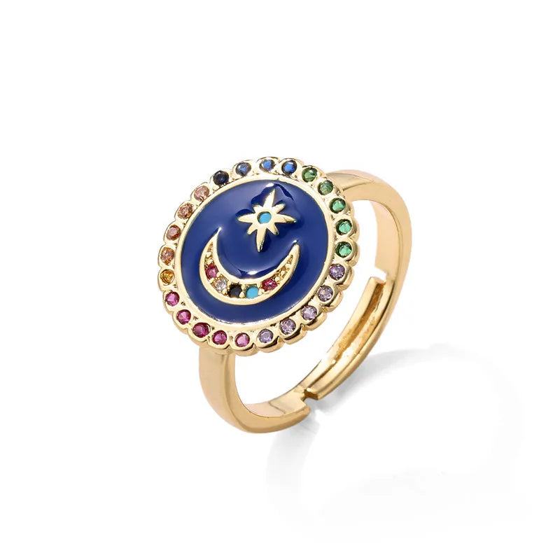 NEWBUY 2024 Neue Ringe für Damen Weiße CZ Handgemachte Emaille Süße Katze Einzigartiger Trendiger Ring Party Mode Schmuck